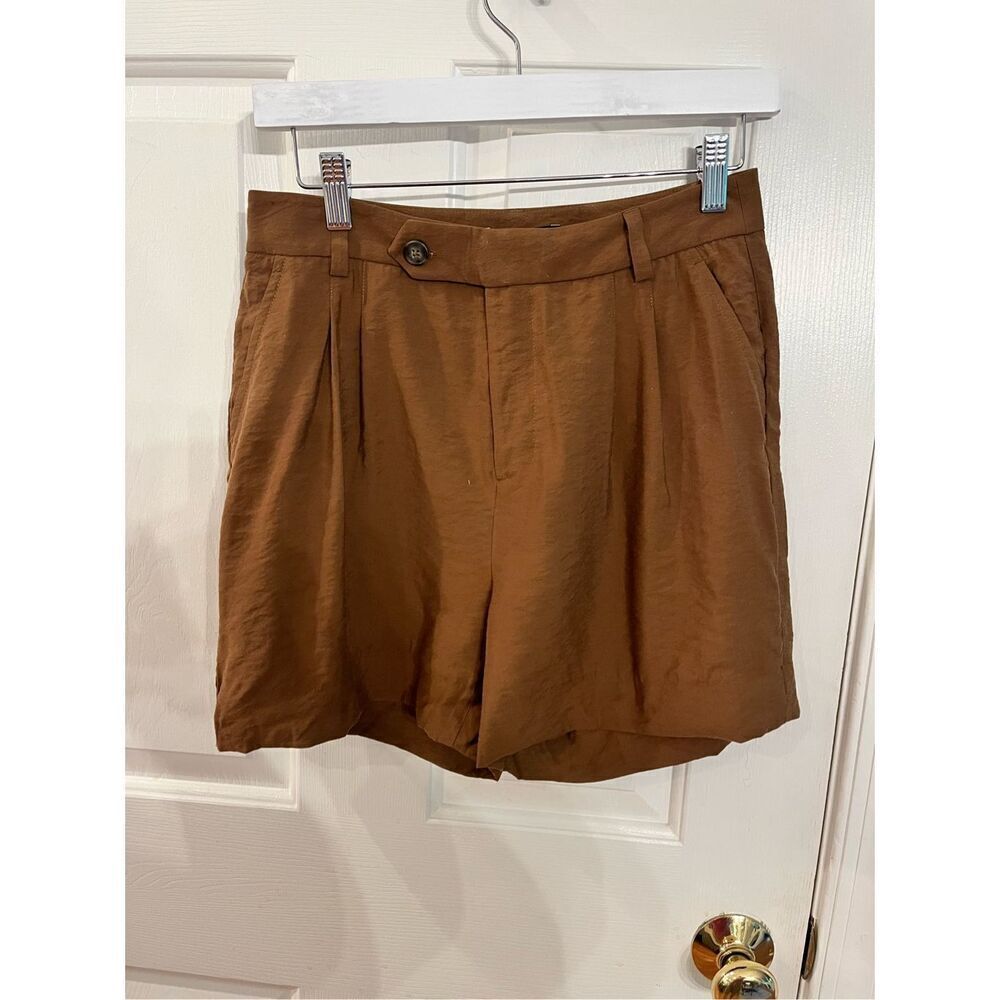 Banana Republic Brown High Rise Dressy Shorts sz 4 NWT